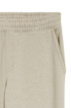 Relaxed-fit tracksuit bottoms in cotton with logo trim