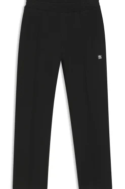 Relaxed-fit tracksuit bottoms in a structured cotton blend