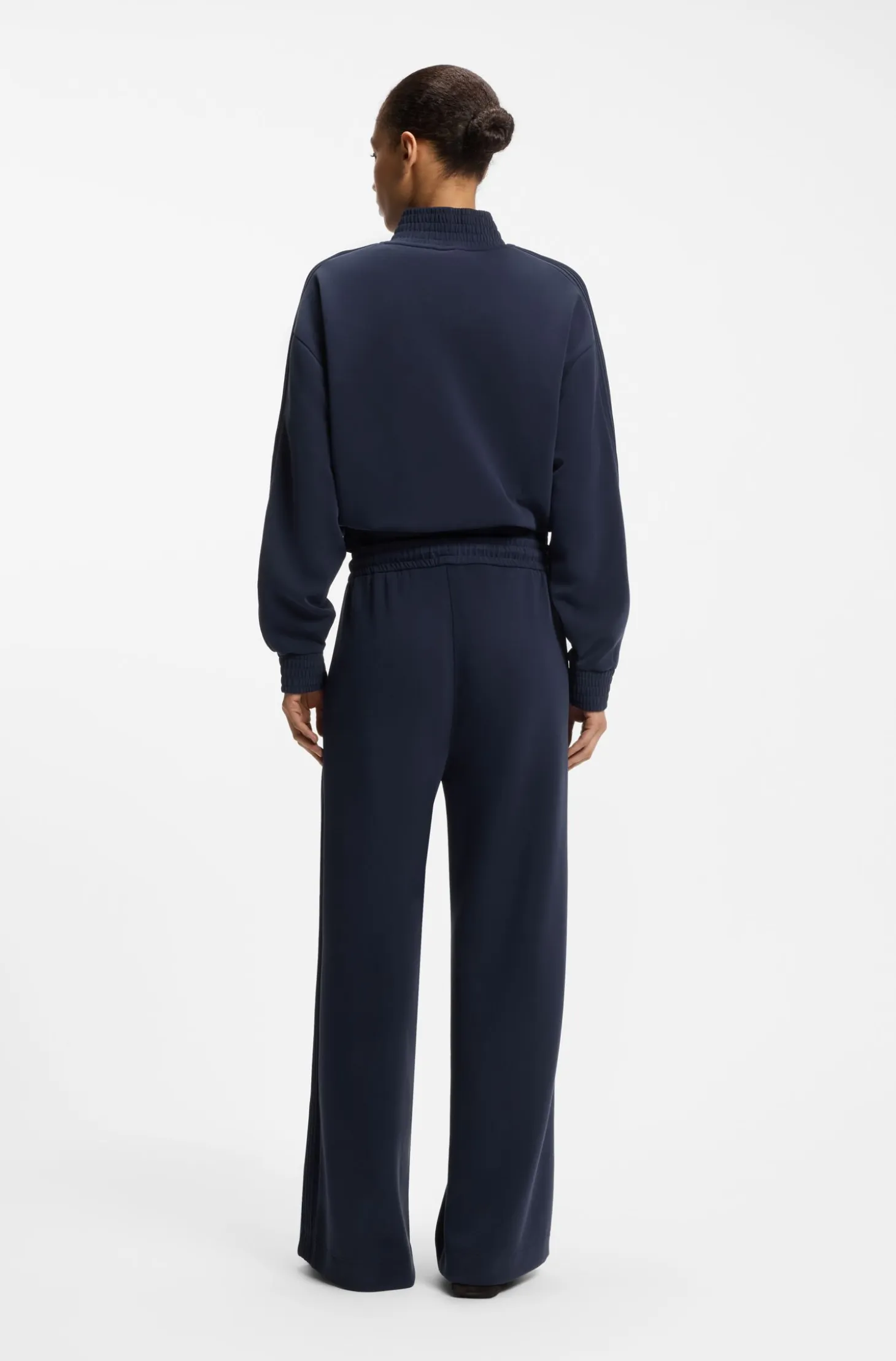 Relaxed-fit tracksuit bottoms with piping details