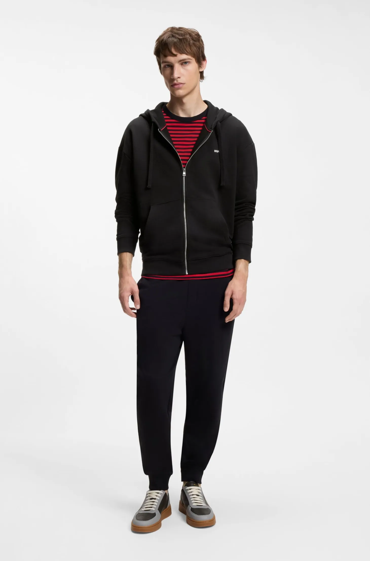 Relaxed-fit tracksuit set in French-terry cotton