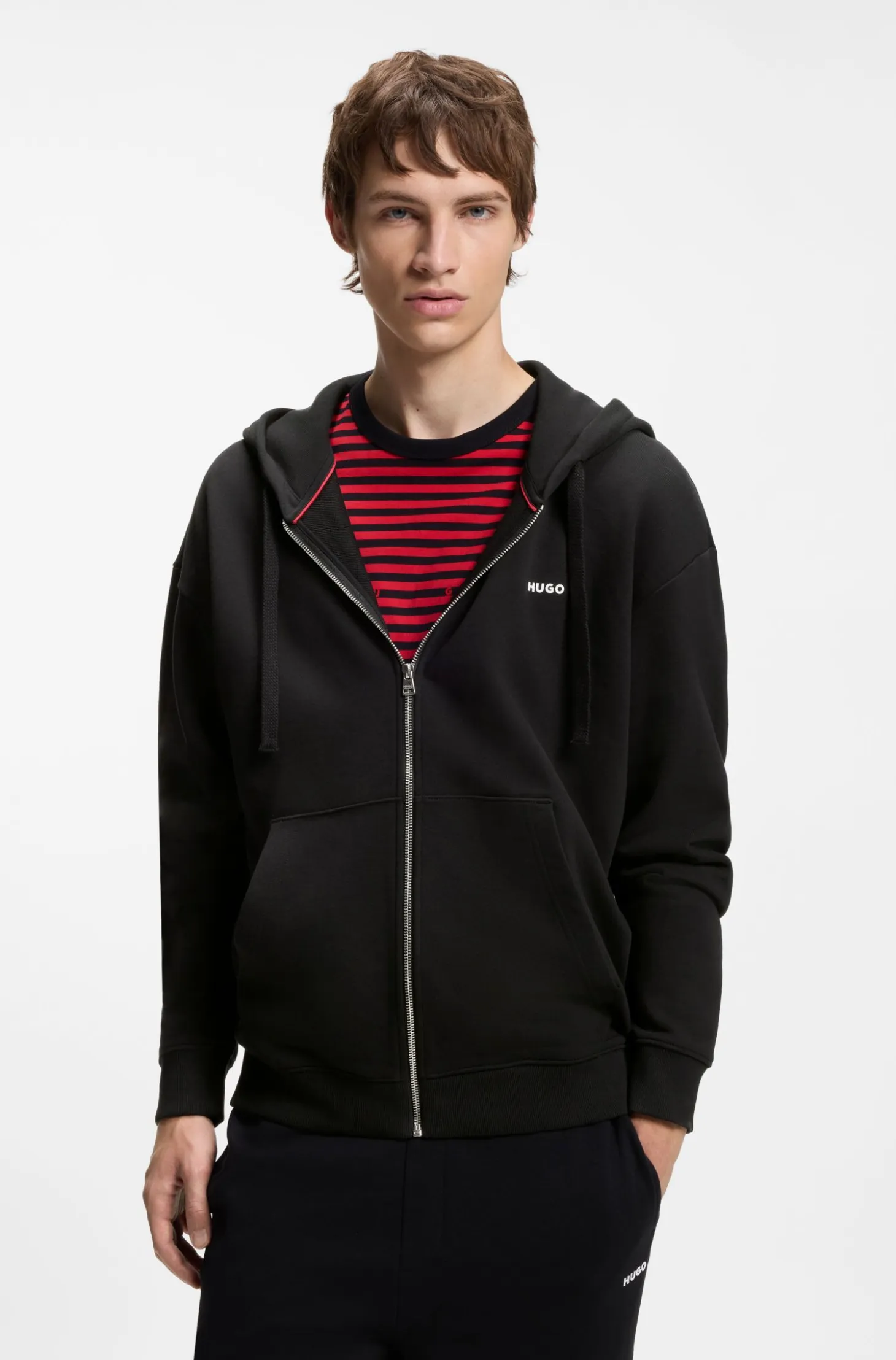 Relaxed-fit tracksuit set in French-terry cotton
