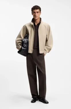 Relaxed-fit trousers in cotton twill