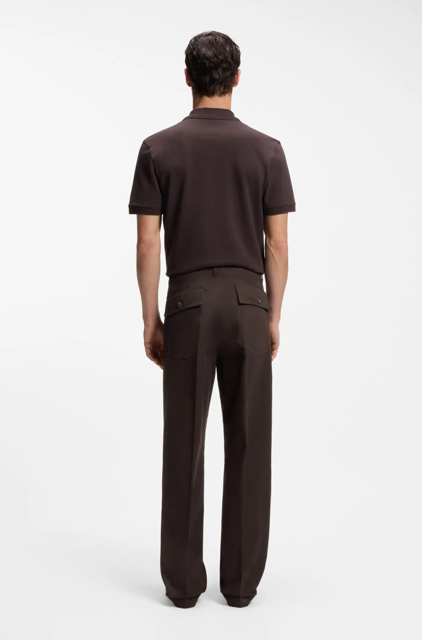 Relaxed-fit trousers in cotton twill