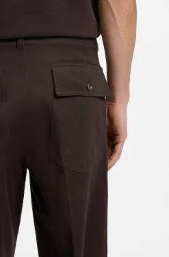 Relaxed-fit trousers in cotton twill