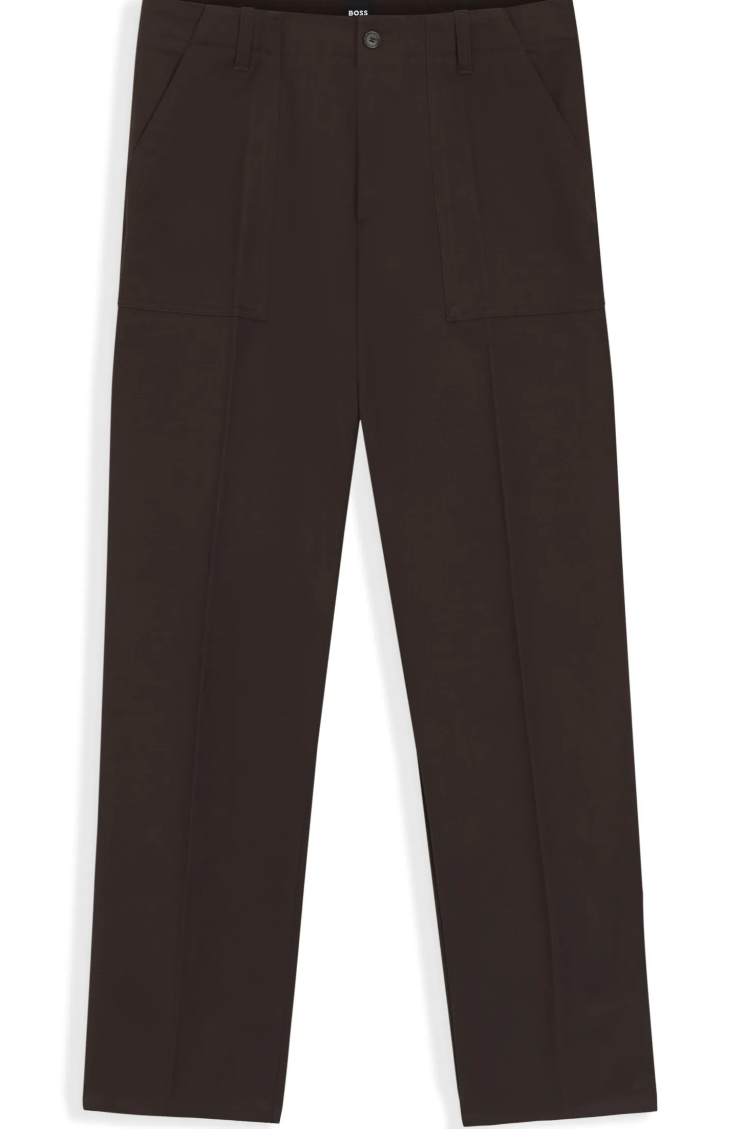 Relaxed-fit trousers in cotton twill