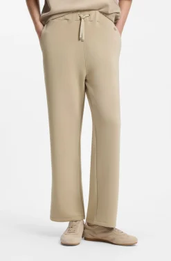 Relaxed-fit trousers in double-layer scuba jersey