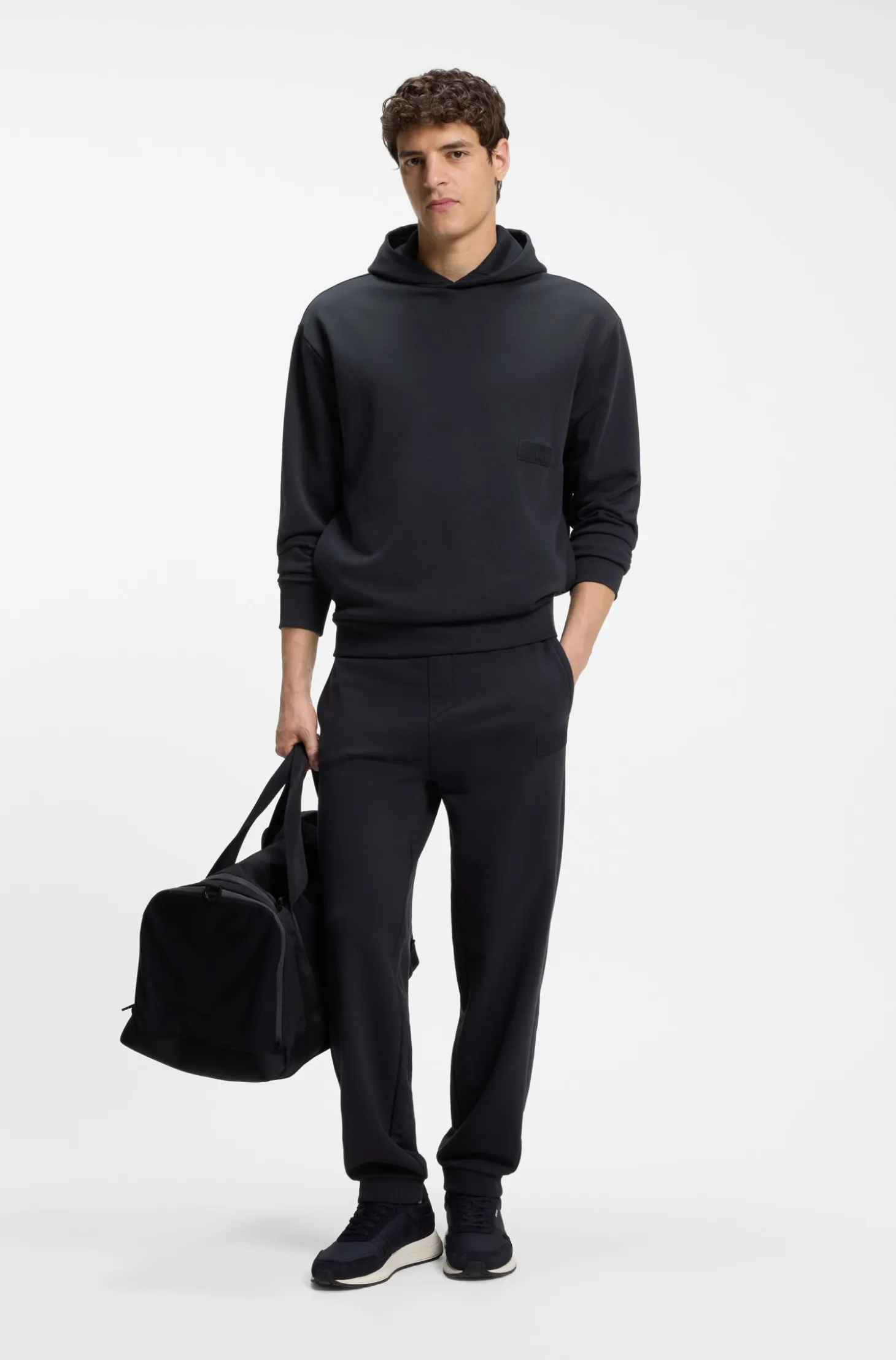 Relaxed-fit trousers in innovative French Terry