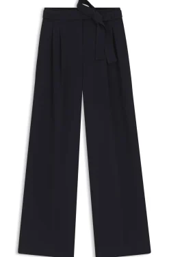 Relaxed-fit trousers in Japanese crepe