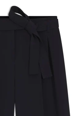 Relaxed-fit trousers in Japanese crepe