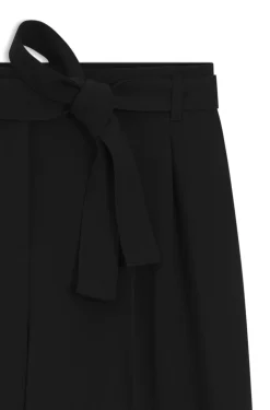 Relaxed-fit trousers in Japanese crepe