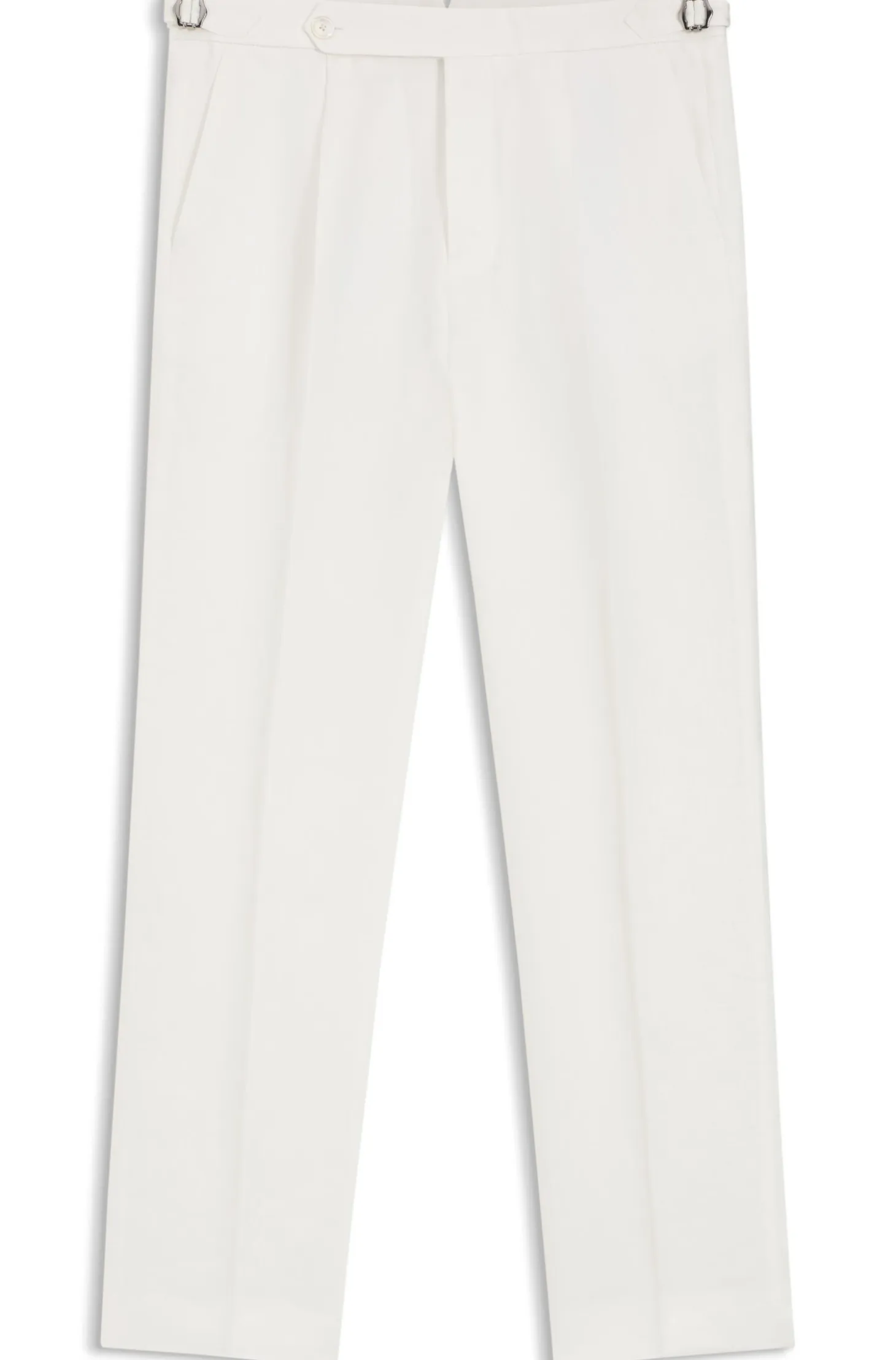 Relaxed-fit trousers in linen with front pleats