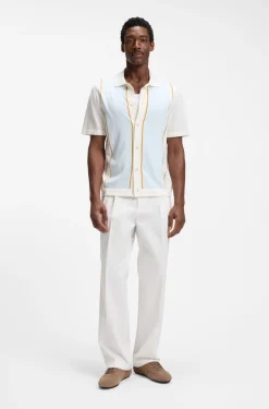 Relaxed-fit trousers in stretch cotton
