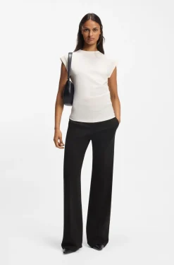 Relaxed-fit trousers in stretch jersey