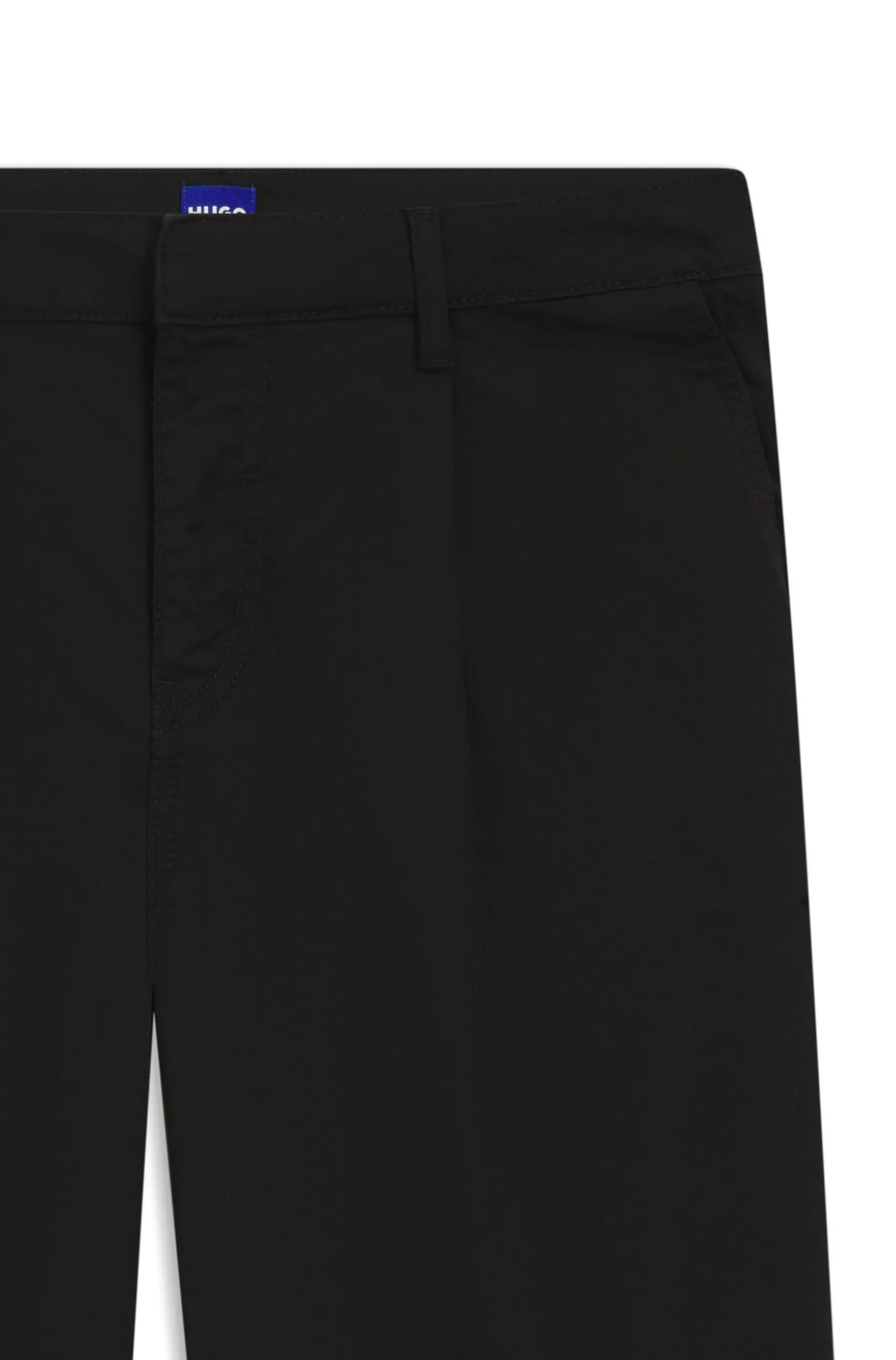 Relaxed-fit trousers in stretch-cotton twill