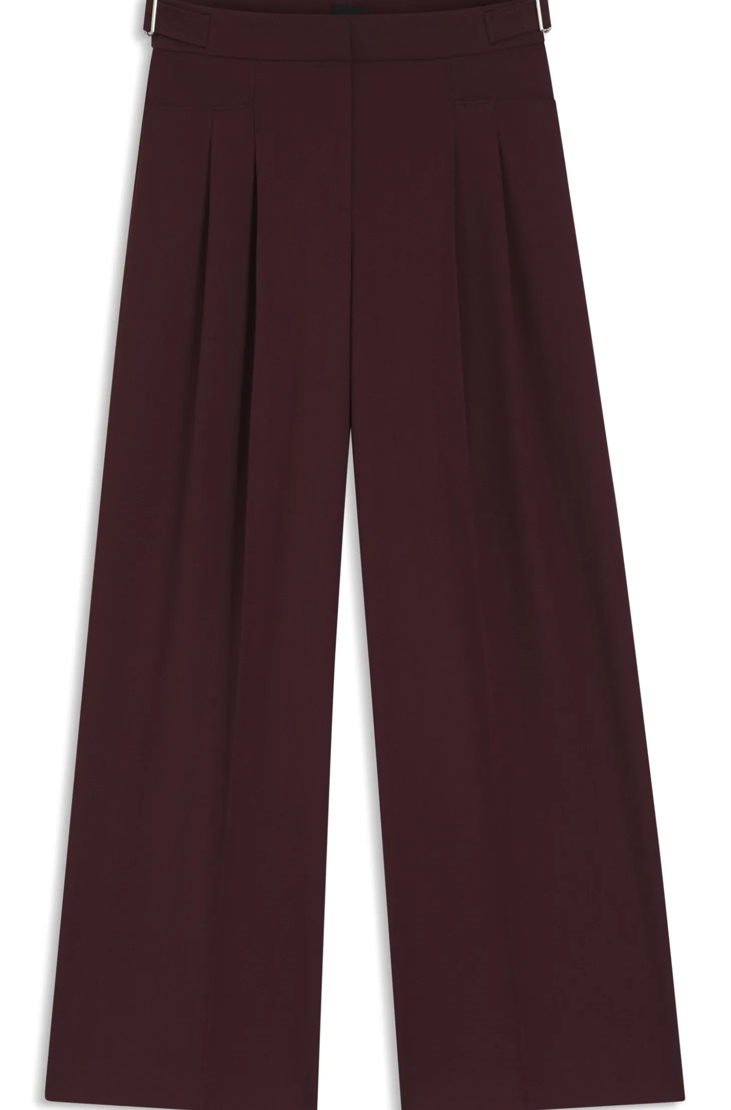 Relaxed-fit trousers with wide leg