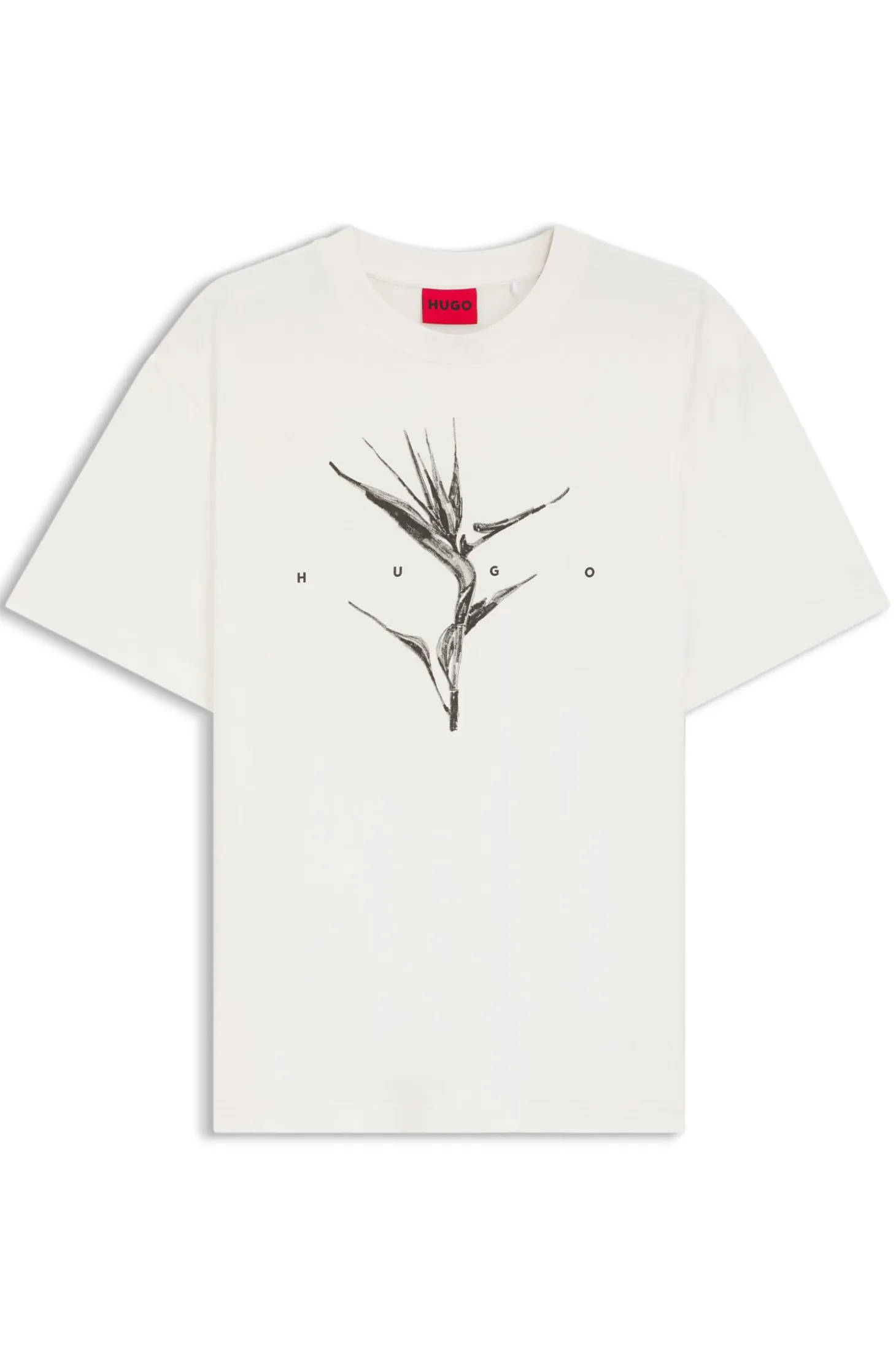 Relaxed-fit T-shirt in cotton with artwork and logo