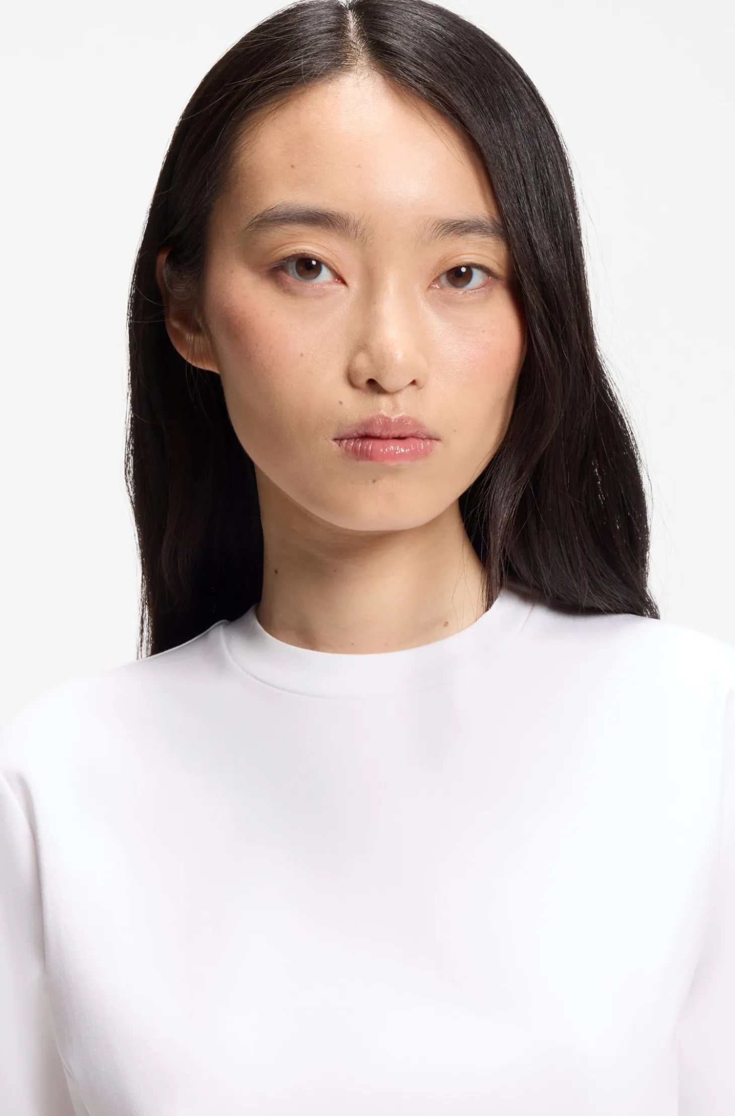 Relaxed-fit T-shirt in mercerised cotton