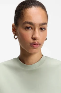 Relaxed-fit T-shirt in mercerised cotton