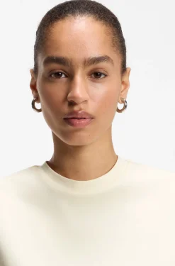 Relaxed-fit T-shirt in mercerised cotton