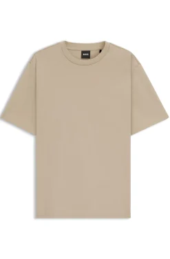 Relaxed-fit T-shirt in mercerised cotton