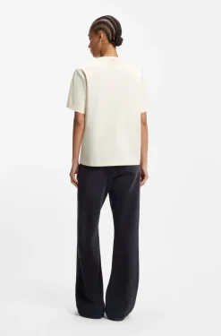 Relaxed-fit T-shirt in mercerised cotton