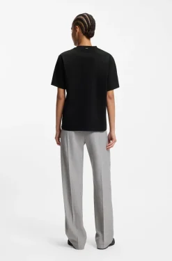 Relaxed-fit T-shirt in mercerised cotton