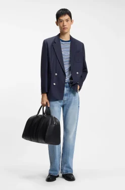 Relaxed-fit T-shirt in striped cotton jersey