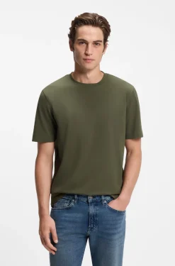 Relaxed-fit T-shirt with a layered logo print