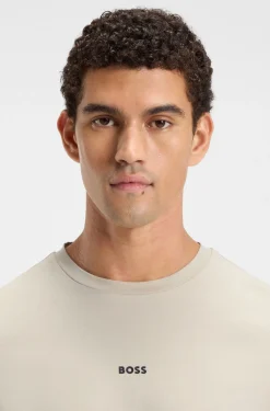 Relaxed-fit T-shirt with a layered logo print