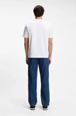 Relaxed-fit T-shirt with a layered logo print