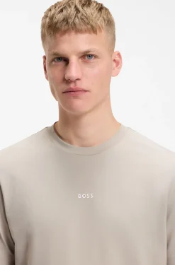 Relaxed-fit T-shirt with a layered logo print
