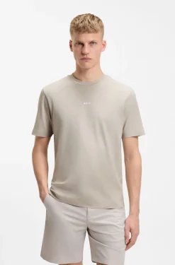 Relaxed-fit T-shirt with a layered logo print