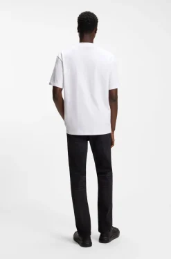 Relaxed-fit T-shirt with central logo detail
