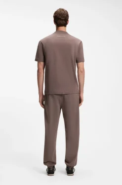 Relaxed-fit T-shirt with zigzag stitching detail