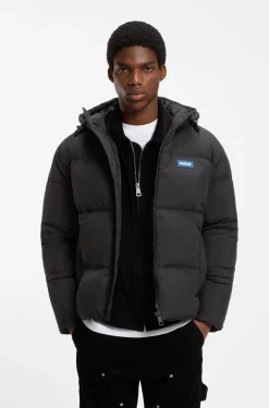 Relaxed-fit water-repellent jacket with logo badge