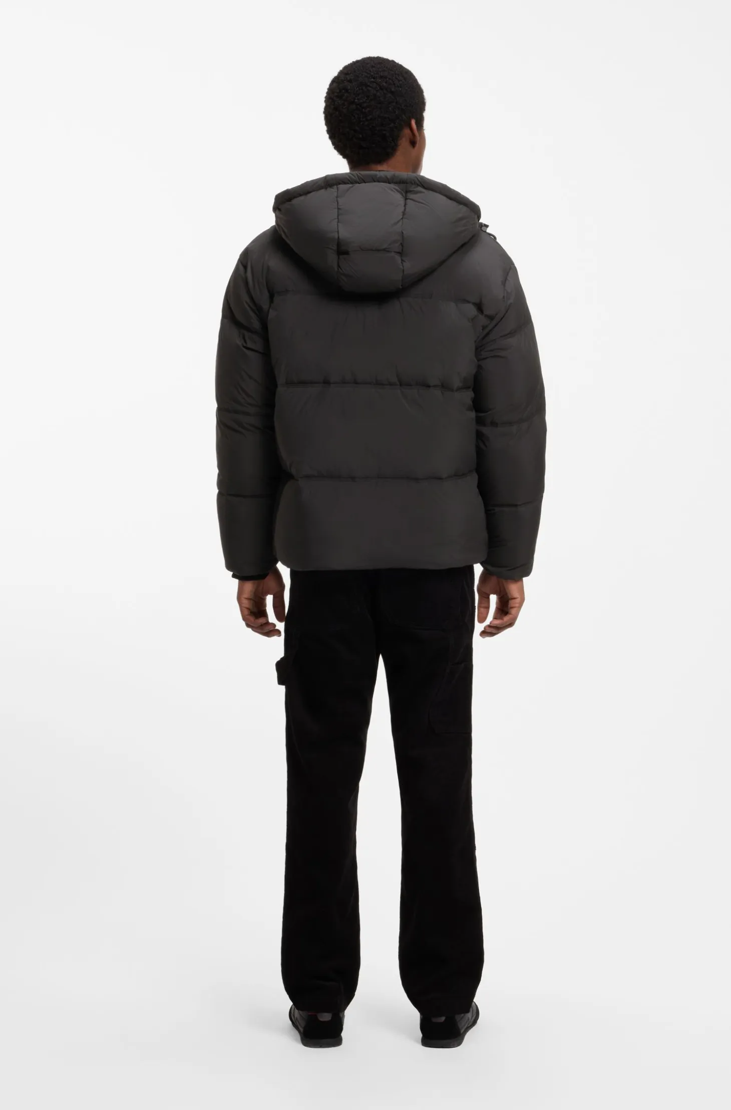 Relaxed-fit water-repellent jacket with logo badge