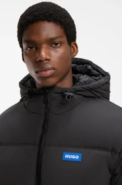 Relaxed-fit water-repellent jacket with logo badge
