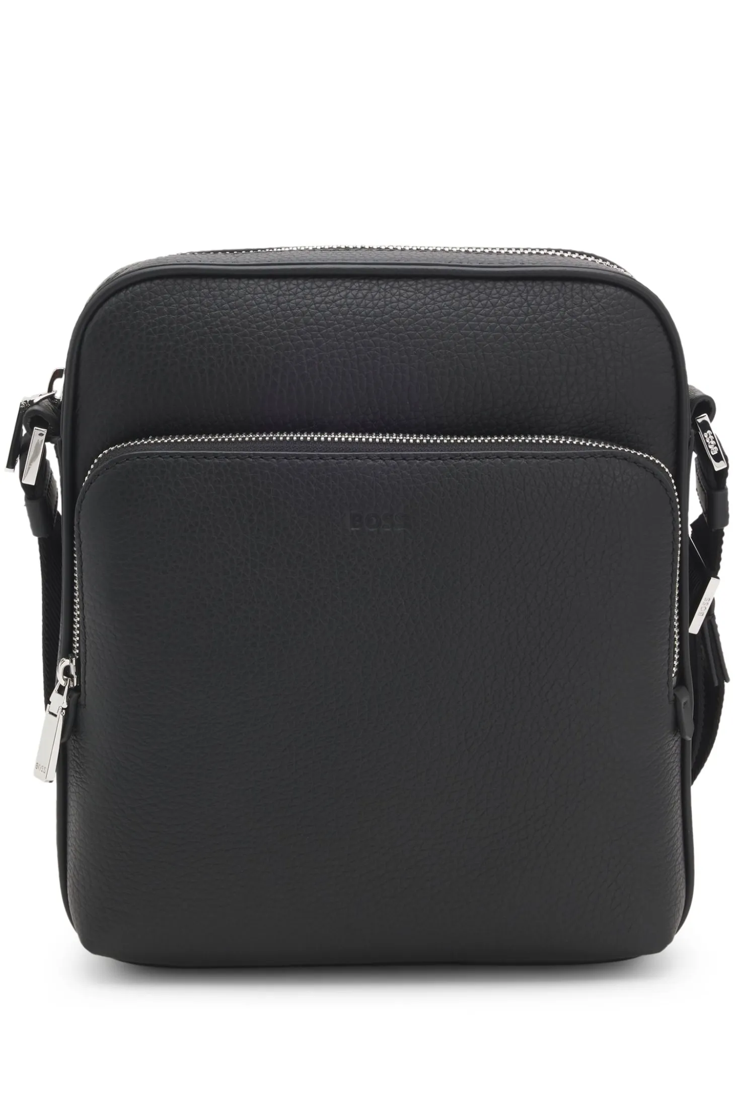 Reporter bag in natural-grain Italian leather
