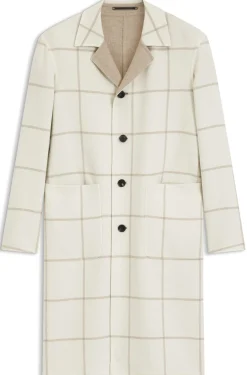 Reversible relaxed-fit coat in virgin wool and cashmere