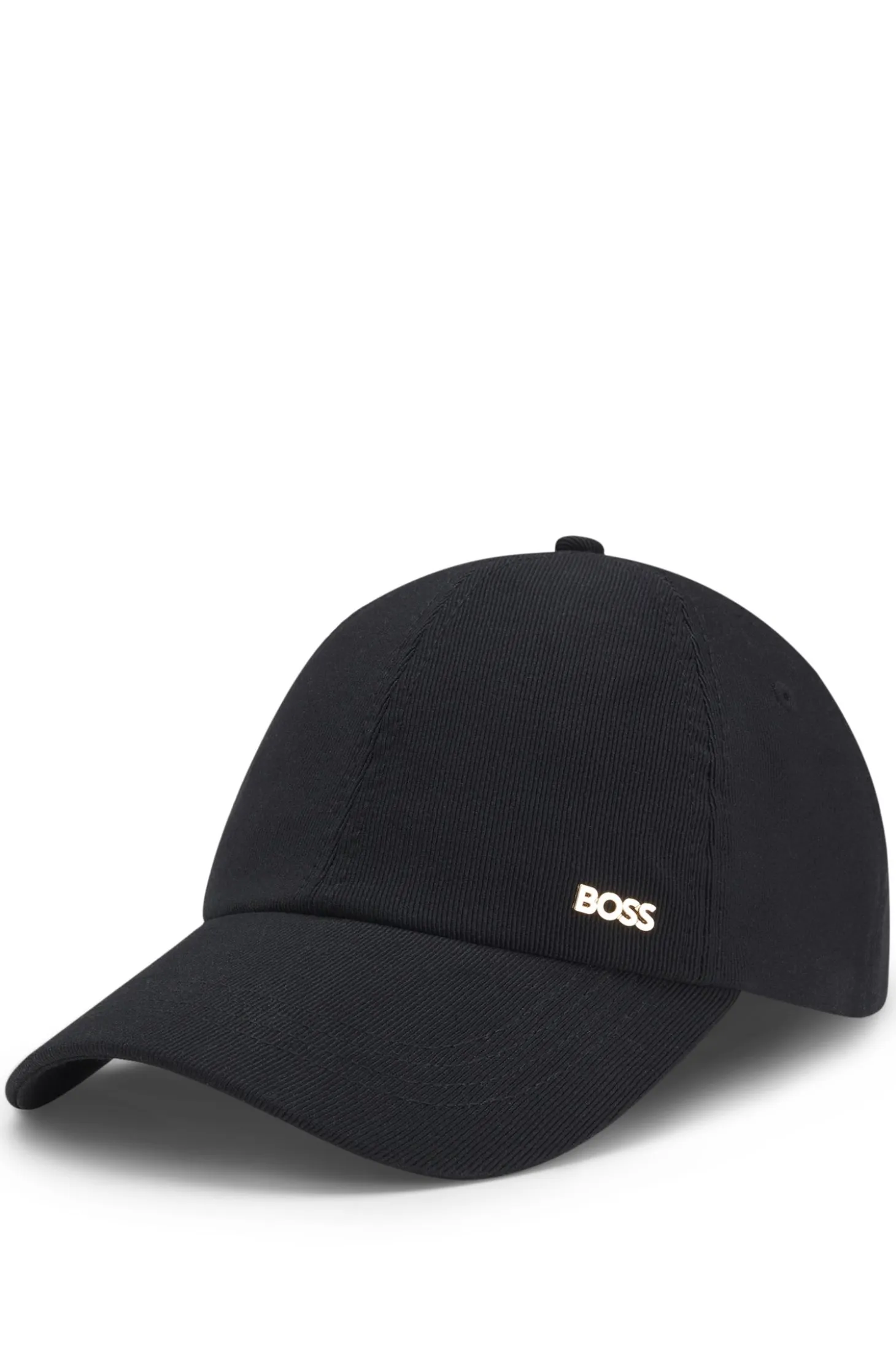 Ribbed Corduroy Cap with Adjustable Buckle
