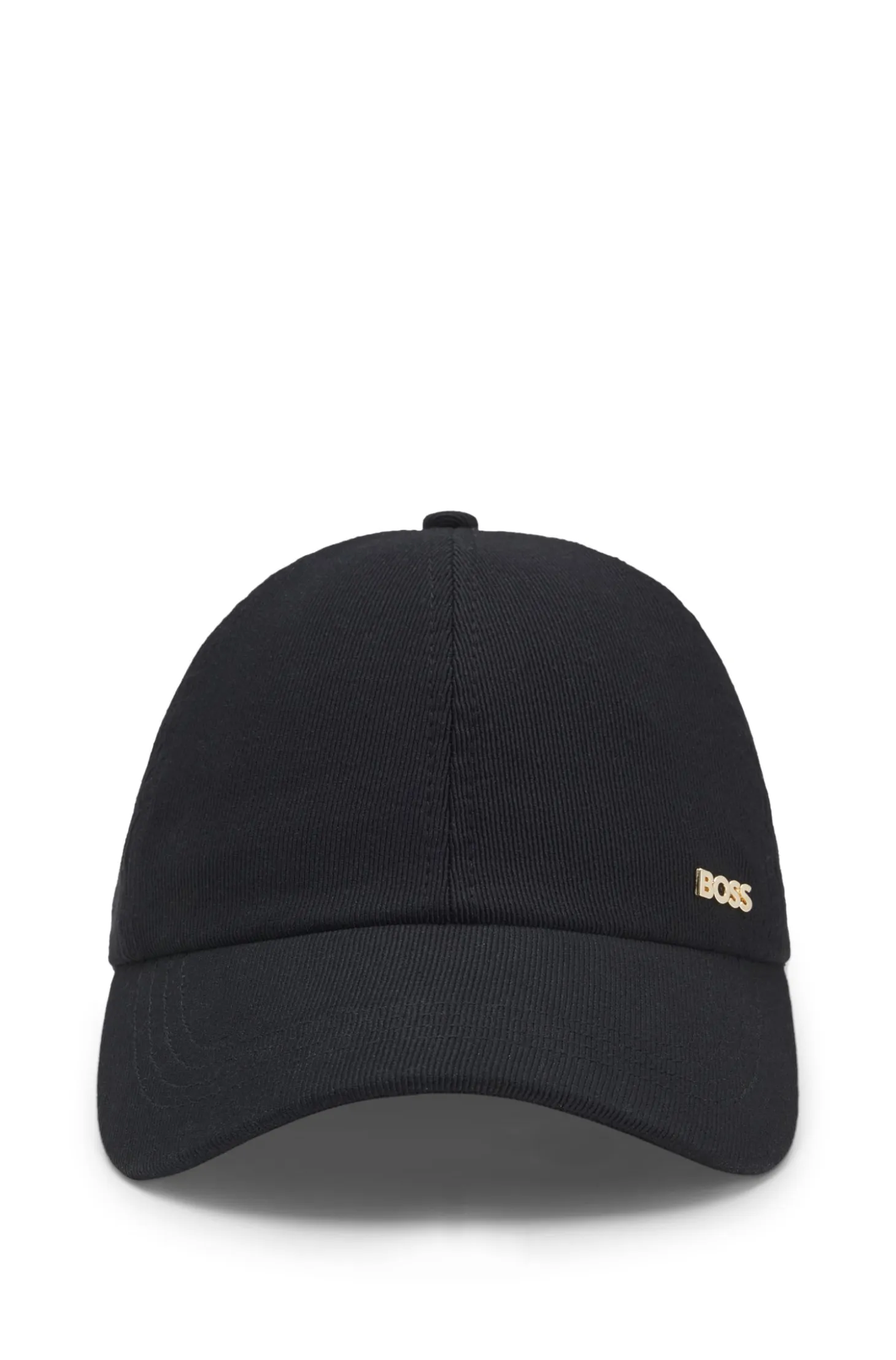 Ribbed Corduroy Cap with Adjustable Buckle