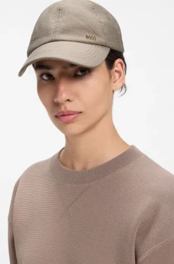 Ribbed Corduroy Cap with Adjustable Buckle