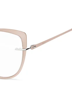 Rimless optical frames with coloured contours