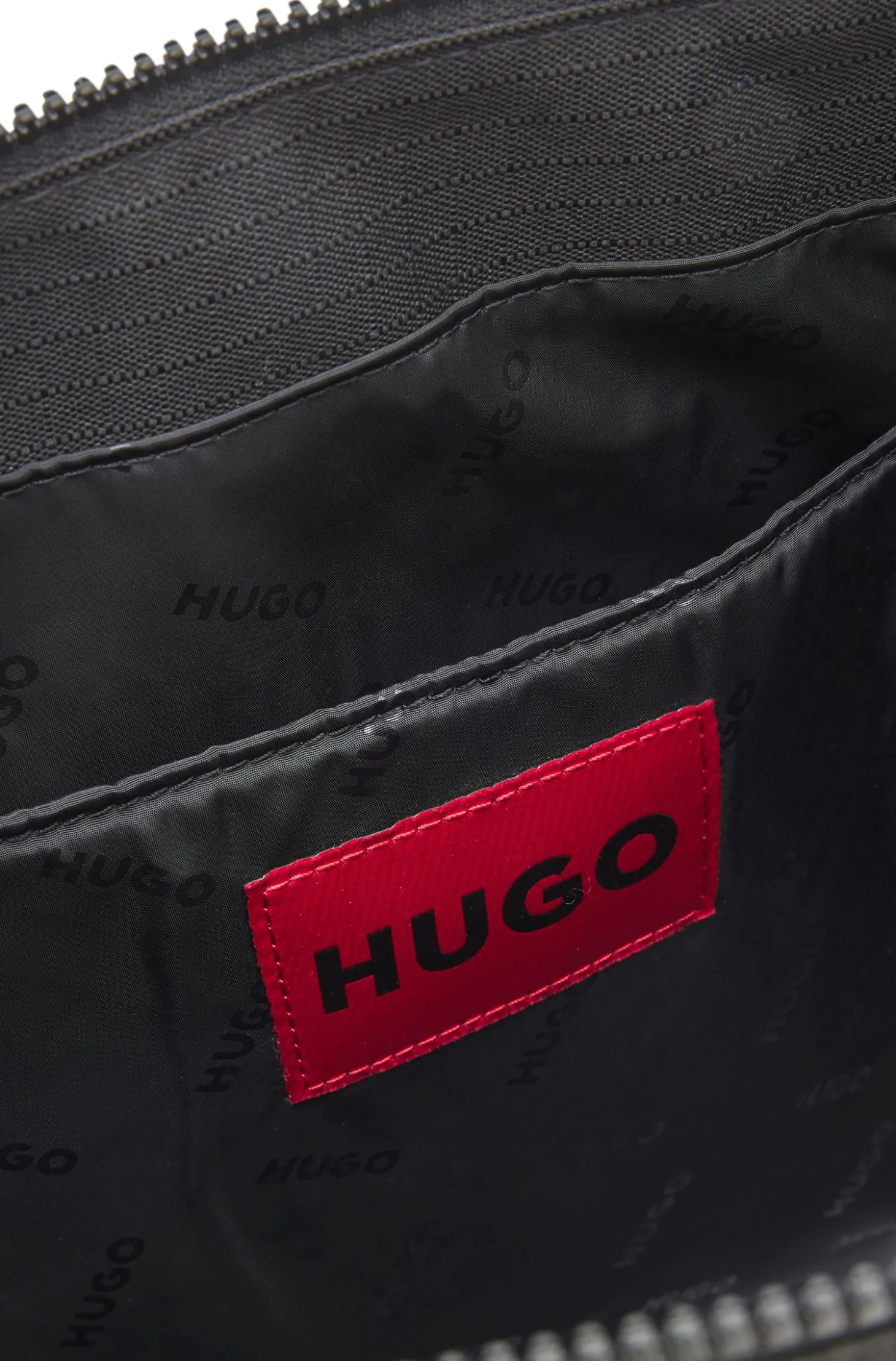 Ripstop tote bag with logo lettering