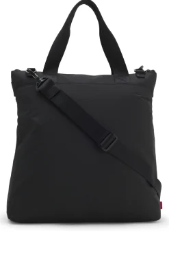 Ripstop tote bag with logo lettering