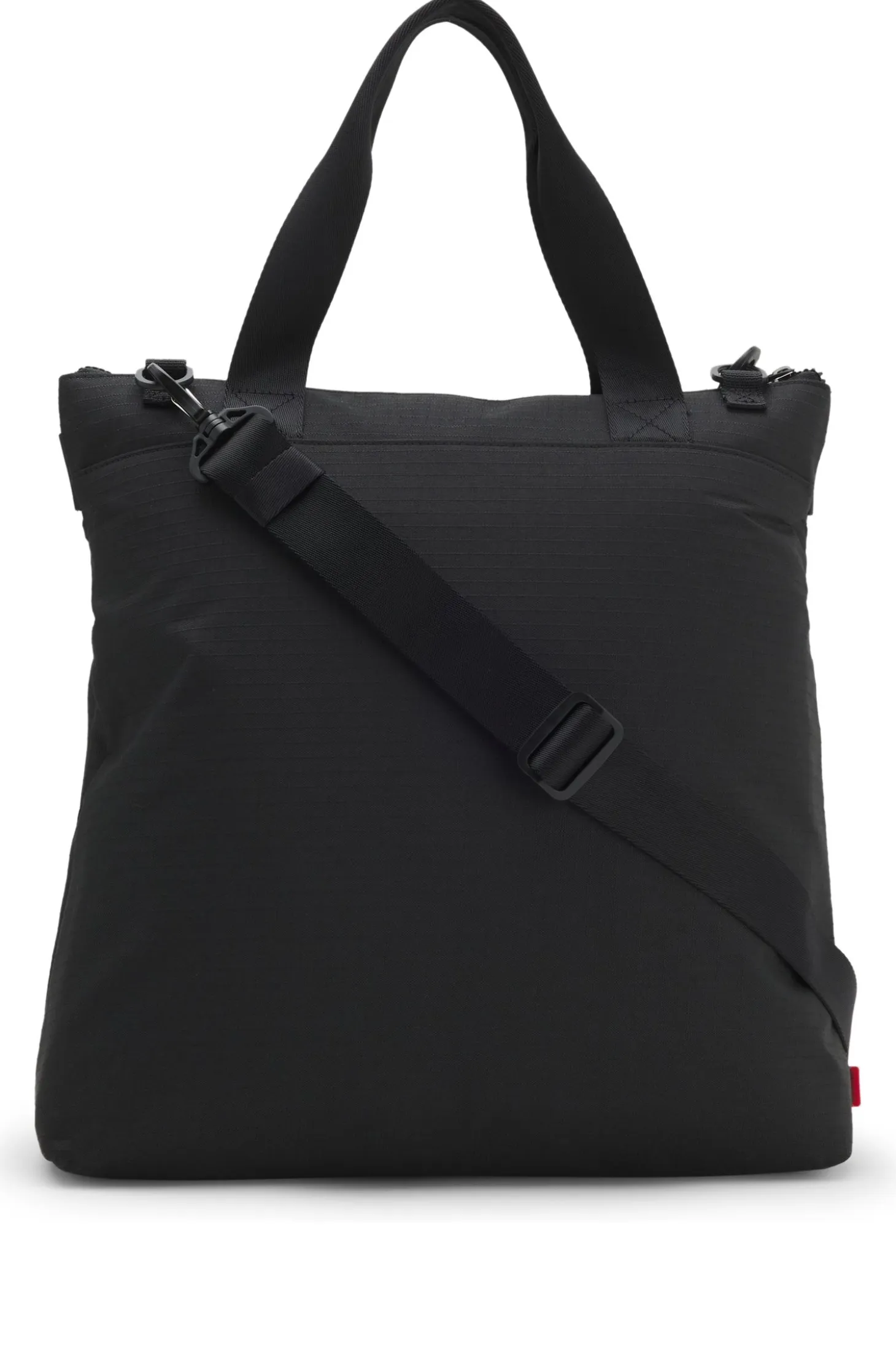 Ripstop tote bag with logo lettering