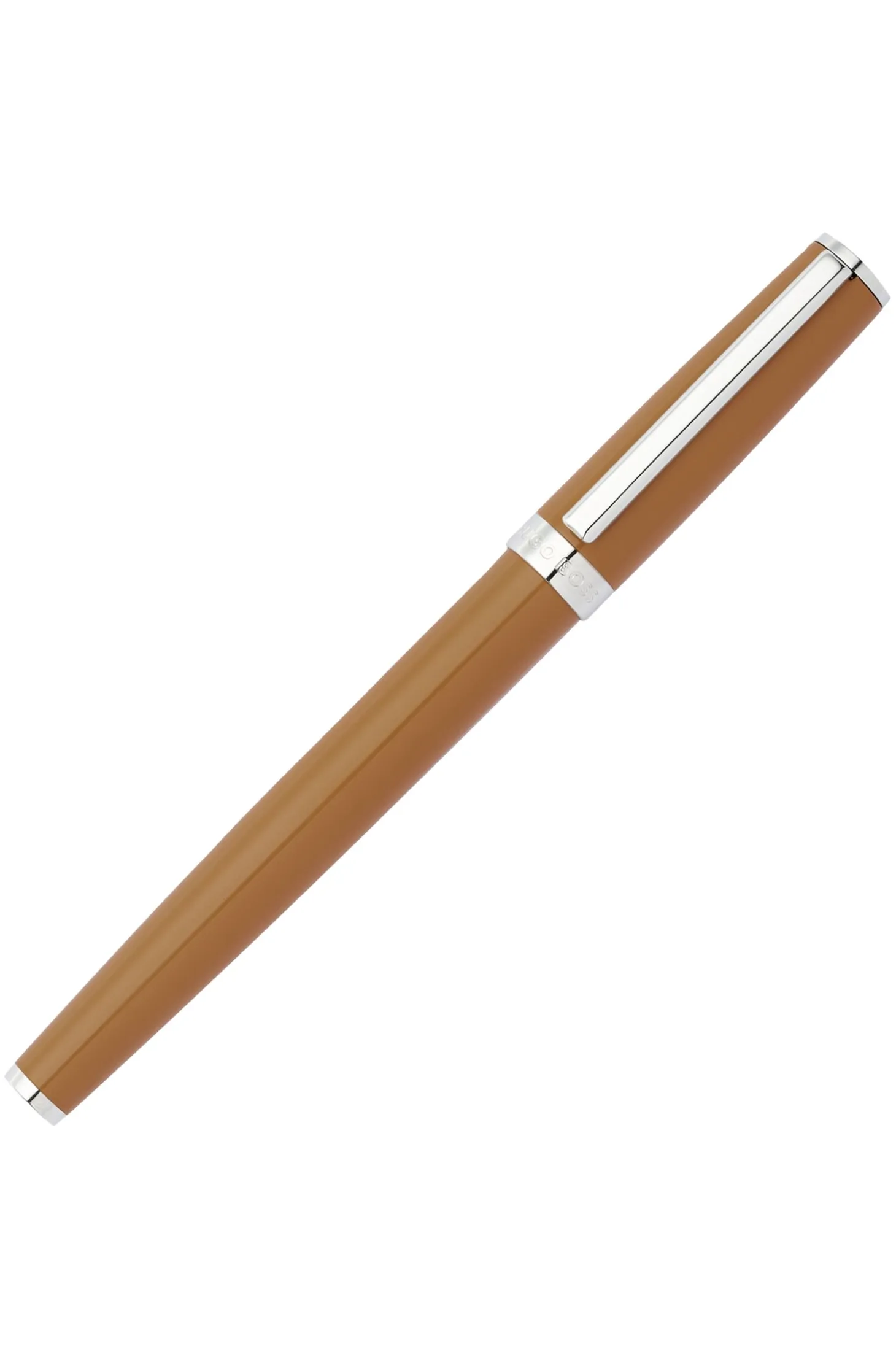Rollerball pen with camel lacquer finish