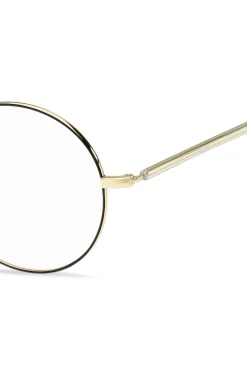 Round optical frames in lightweight titanium with signature hardware