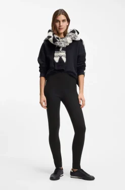 Seam-detail leggings in Punto Milano jersey