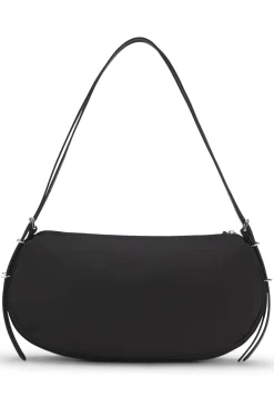 Shoulder bag with stacked logo